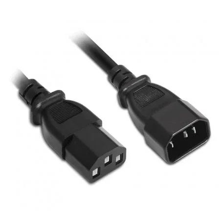Aisens Cable de Alimentación CPU C13 Hembra a C14 Macho Negro 1,5m